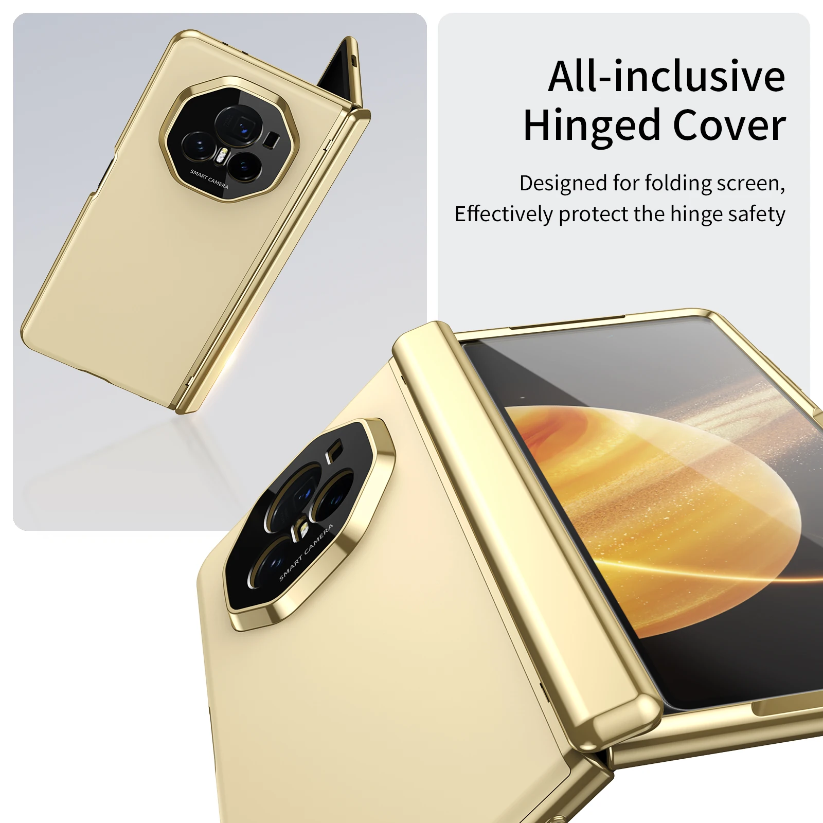 Etui na Honor Magic V3 VS3 AG Matowe Powłoki Platerowane próżniowo Zawias Pełna Ochrona Szkło Przednie Folia Odporna na Upadki — zdjęcie produktu 4