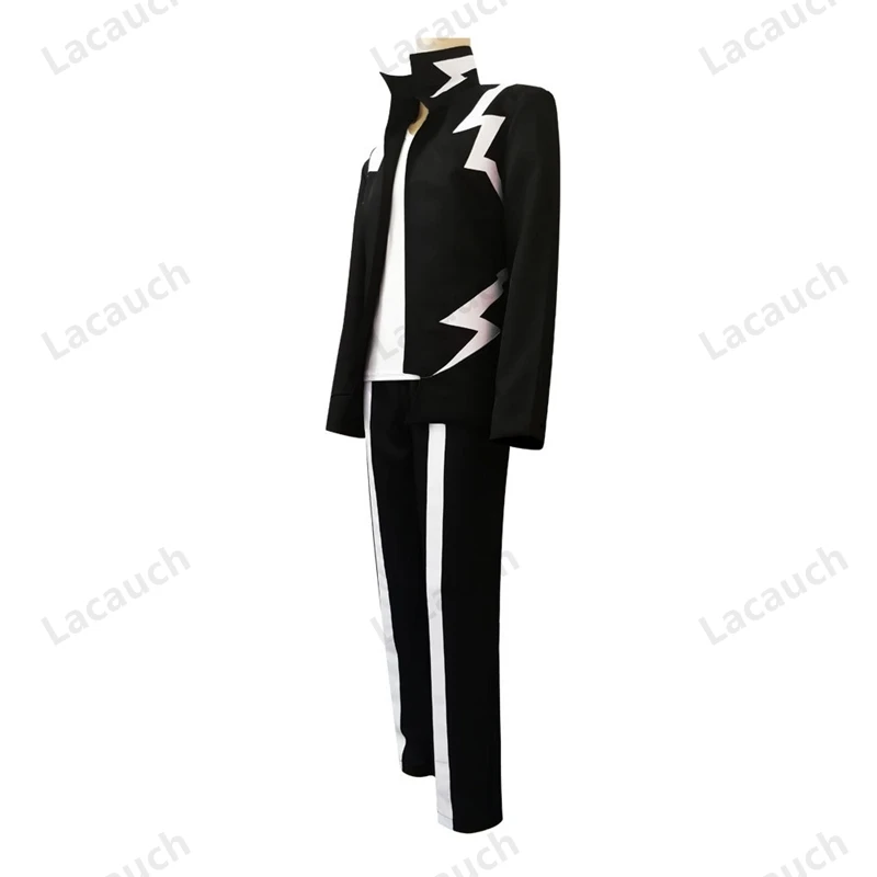 CosplayAnime mon héros académique Kaminari Denki Cosplay Costume perruque courte épingle à cheveux noir uniforme Costume Halloween fête Costume tenue