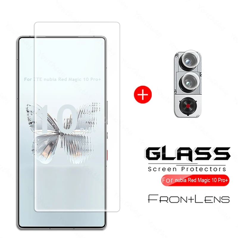 

For ZTE Nubia Red Magic 10 Pro Plus Glass HD Screen Camera Protector Film Tempered Glass Film Nubia Red Magic 10 Pro Plus Glass