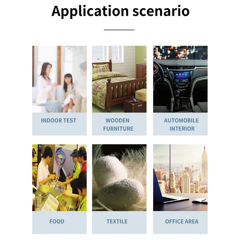 Монитор качества воздуха 10-в-1, измеритель CO2 CO TVOC HCHO PM2,5 PM1,0 PM10, детектор температуры и влажности углекислого газа, прочный