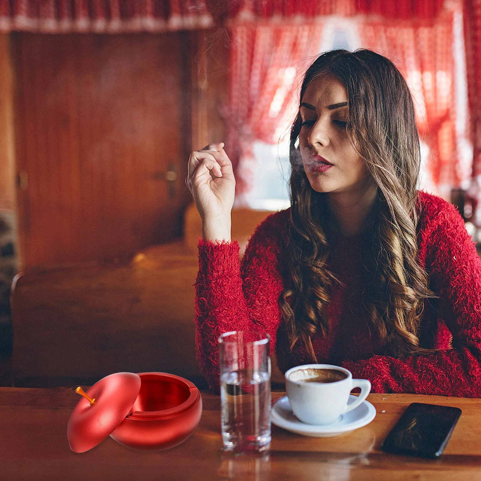 

Creative Aluminum Vintage Home Office Decor Ashtray For Home Ashtray Gift Practical Gift Car Smoke Accessories