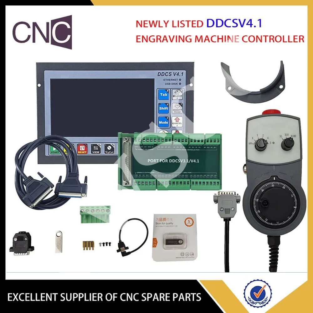 

CNC Kit 3/4 AxisDDCSV4.1 Controller Supports CNC equipment such as engraving, milling, drilling, tapping, etc. good quality MPG