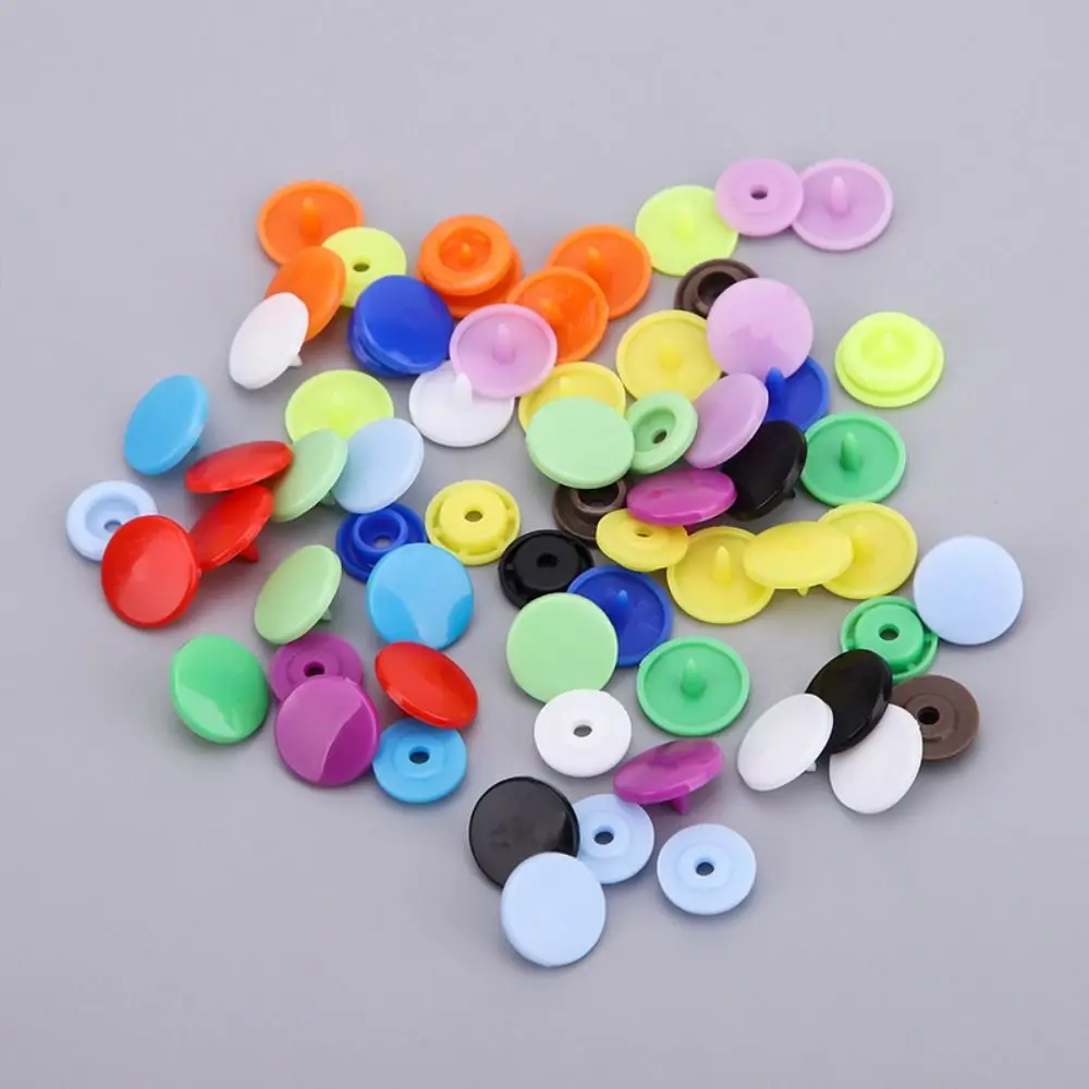 Colored Snaps Fastener Pliers Kit Resin Metal Press Pliers Snap Buttons Auto-lock Seamless Design Press Stud Buttons Handbags
