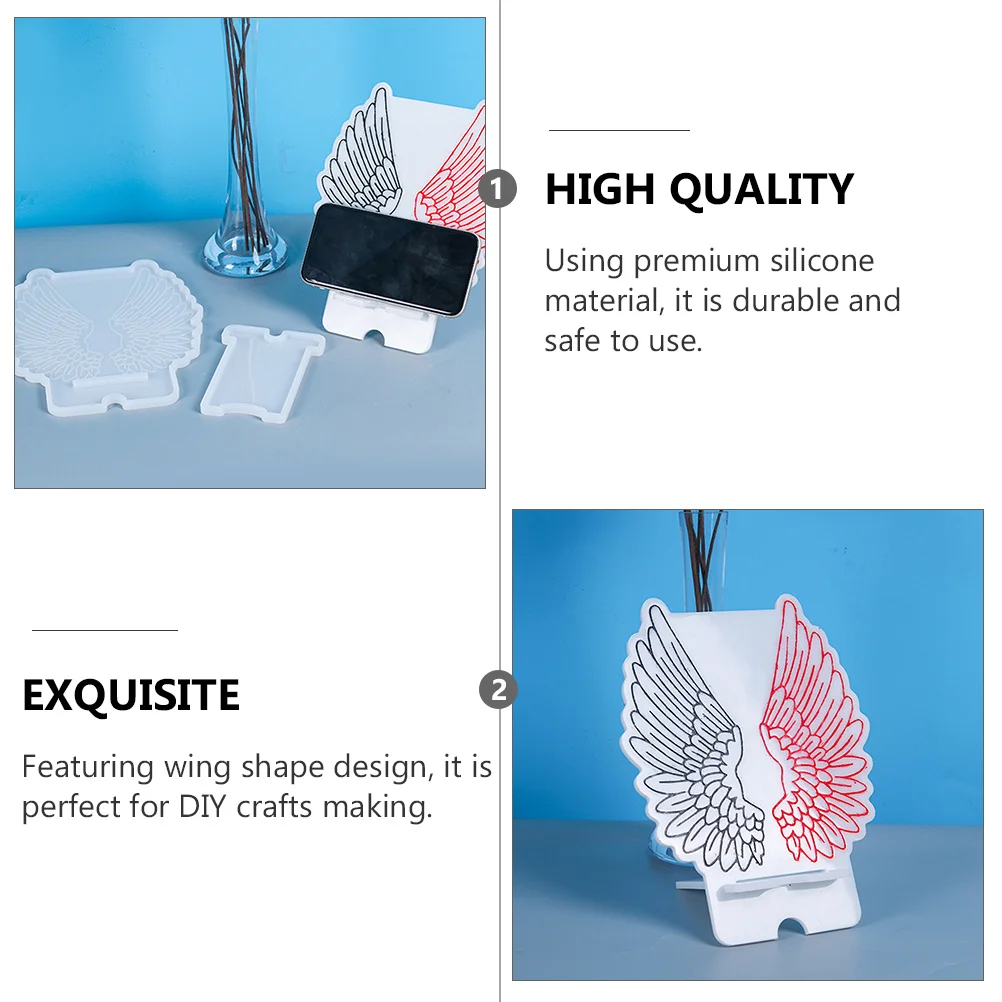 

1Set DIY Cellphone Mount Mold Simple Handmade Silicone Die for Mobile Phone Support Fadeless Durable Easy to Clean
