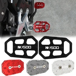 For Honda NX500 2023 2024 Motorcycle Accessible Foot Pegs  NX 500 Front Footpegs Footrests Pedal Enlarger