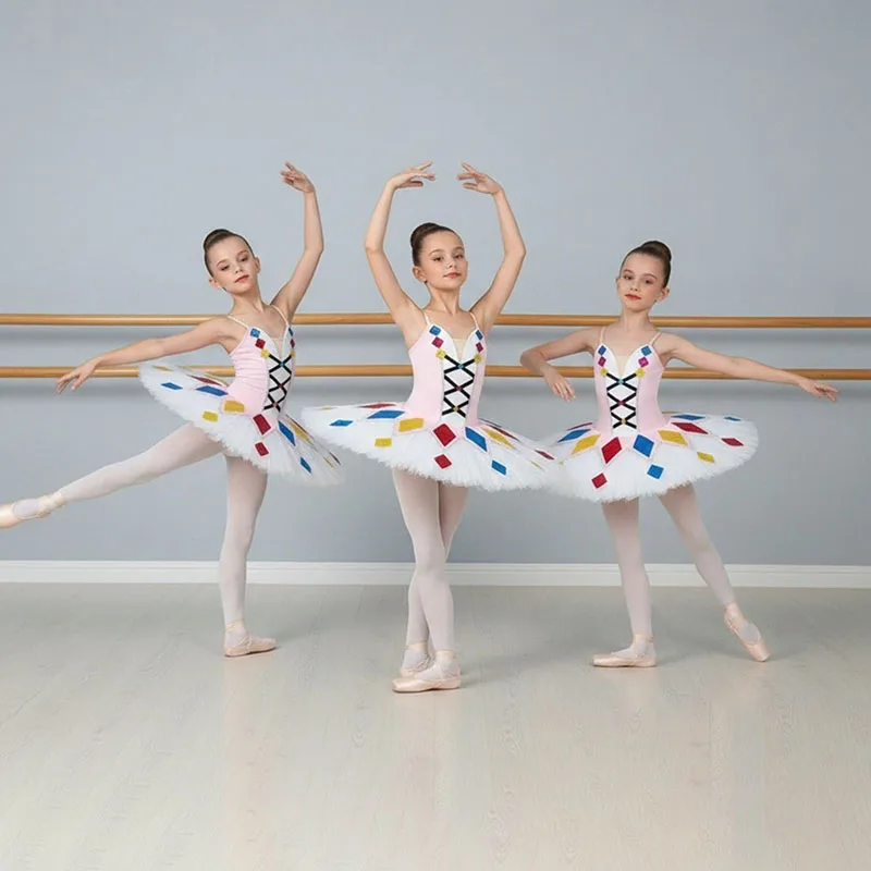Professionelles Ballett-TUTU-Kleid für Kinder und Erwachsene, Ballerina-Prinzessinnen-Kostüm für Tanzaufführungen und Partys