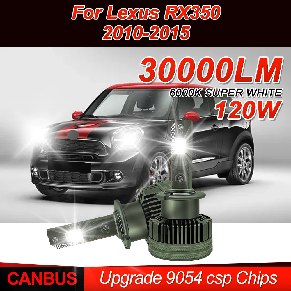 

D4S LED Headlights 30000LM 9054 CSP Chips Auto Lamps 6000K Plug&Play Xenon Lights For Lexus RX350 2010 2011 2012 2013 2014 2015