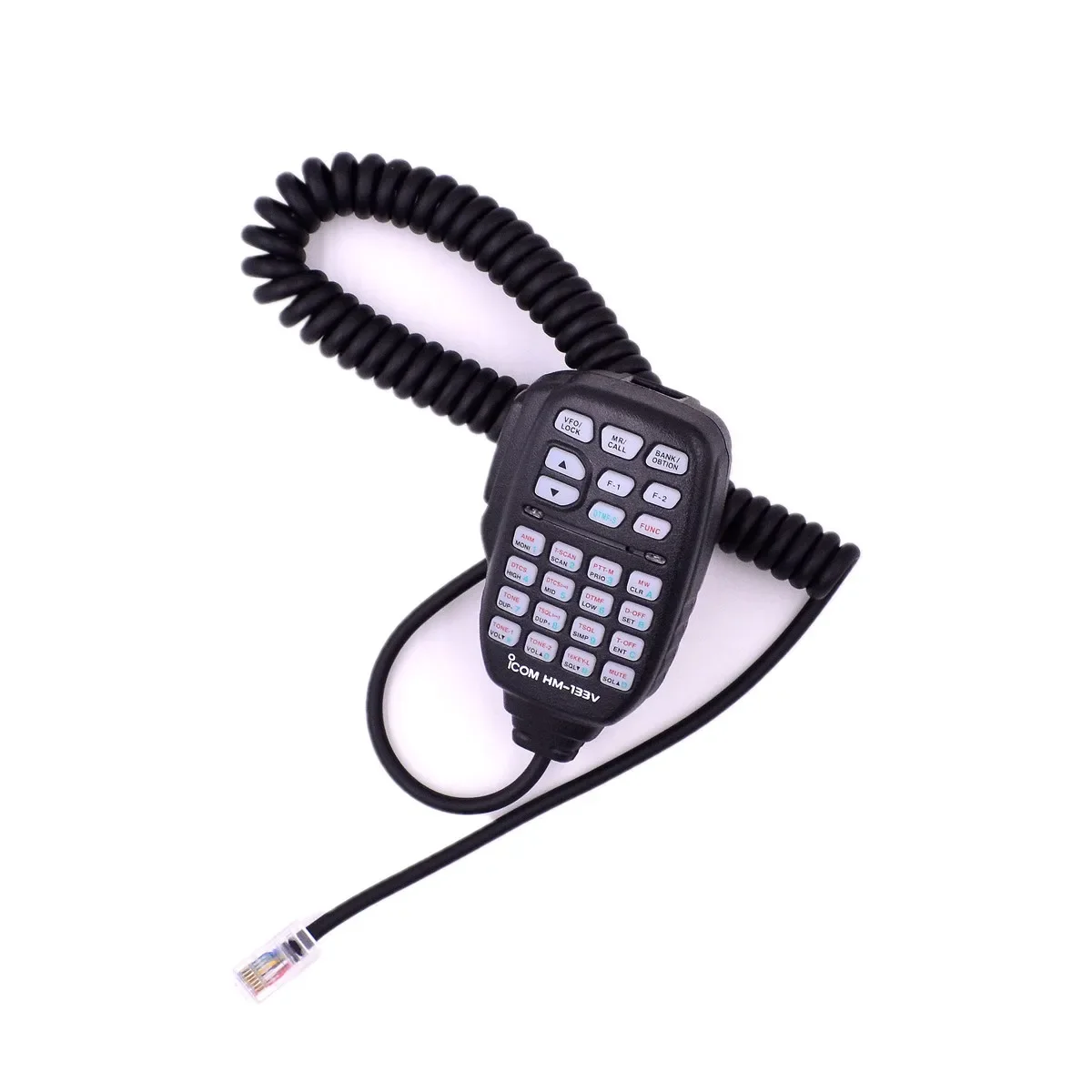 Micrófono HM133V para ICOM IC2100H IC2200H IC2300H ICV8000 HAM Radio bidireccional altavoz PTT teclado 8pin DTMF Mic repuesto