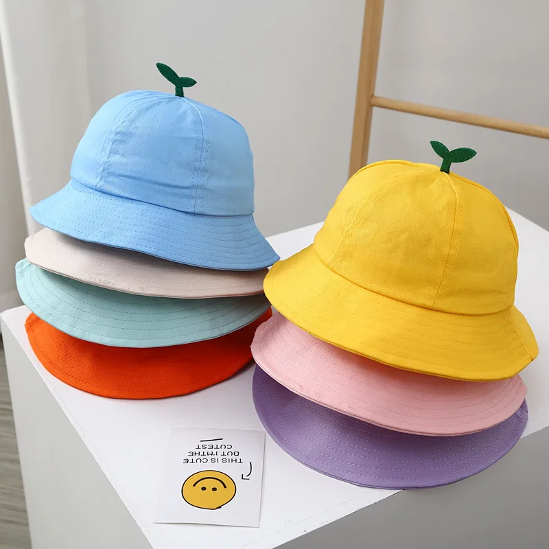 Children\'s Spring Summer Thin Boys And Girls Sunscreen Kindergarten Baby Sun Hat Travel Rope Fisherman Hat Cotton Beach Sun Hat