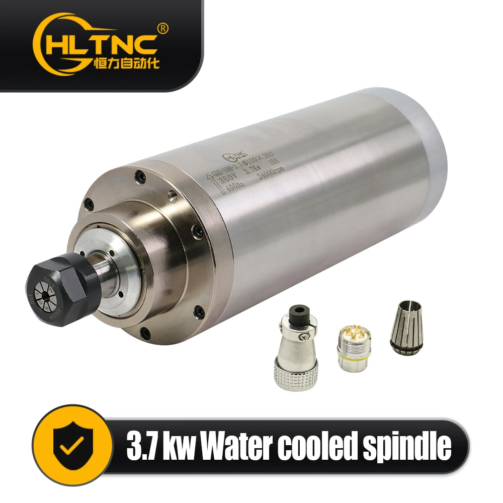 220V/380V 3.7kw 400HZ Water Cooling Spindle ER20 for Wood Working