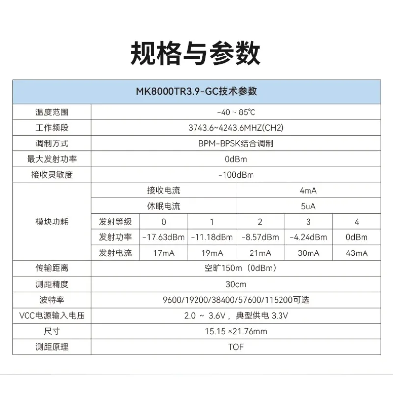 UWB ranging positioning module MK8000 cm level indoor high-precision electronic fence dog training device application