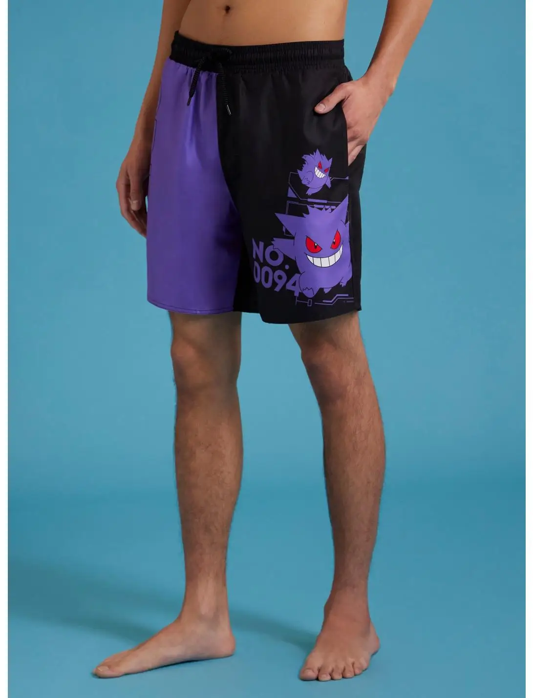 24/25 Summer Super Cool Shorts Original Vacation Vacation Quick Dry Beach Pants Unisex Pokemon Gengar Split Swim Trunks