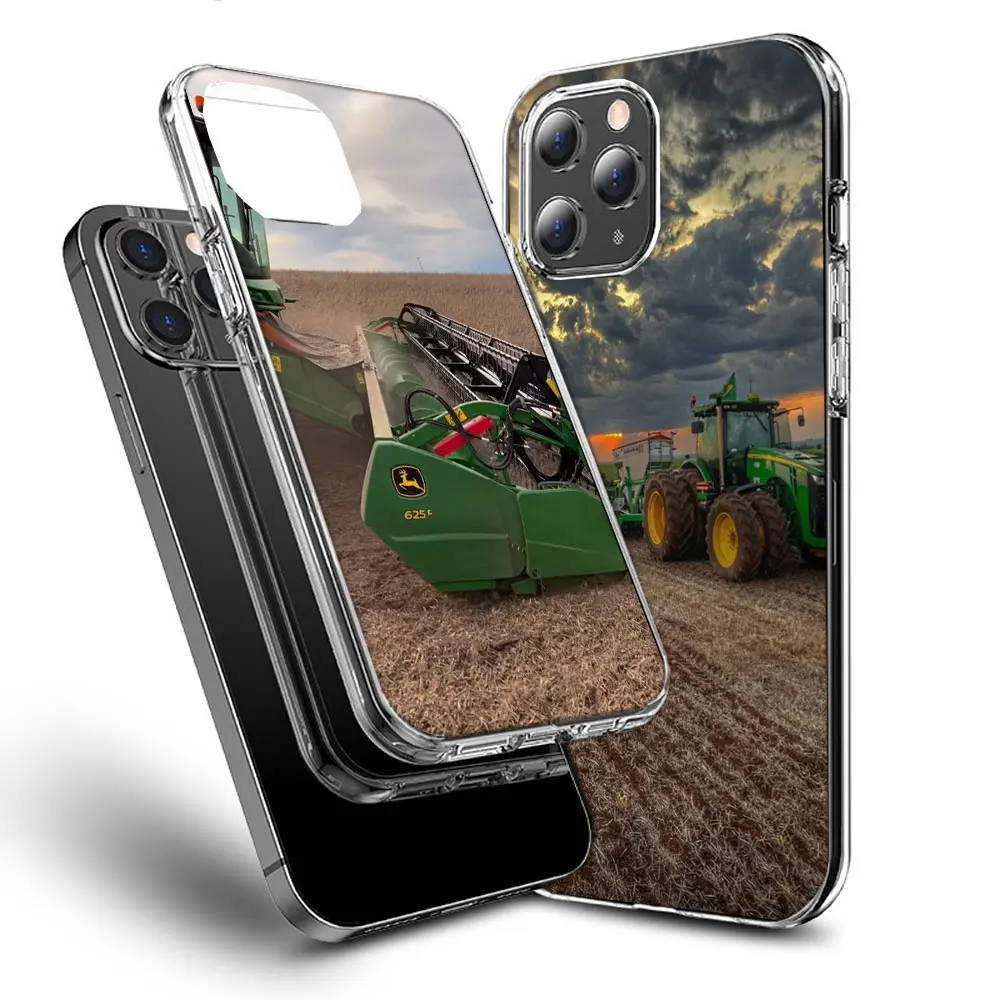 Farm Machinery Harvesters Phone Case For Apple Iphone 15+ 14 Plus 16 Pro Max 12 13 Mini 11 Pro X XS Max XR Cover Shell Coque