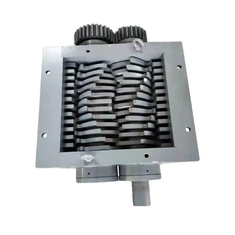 

Dual axis shredder for metal scrap, aluminum plastic, wood, industrial household waste, multifunctional