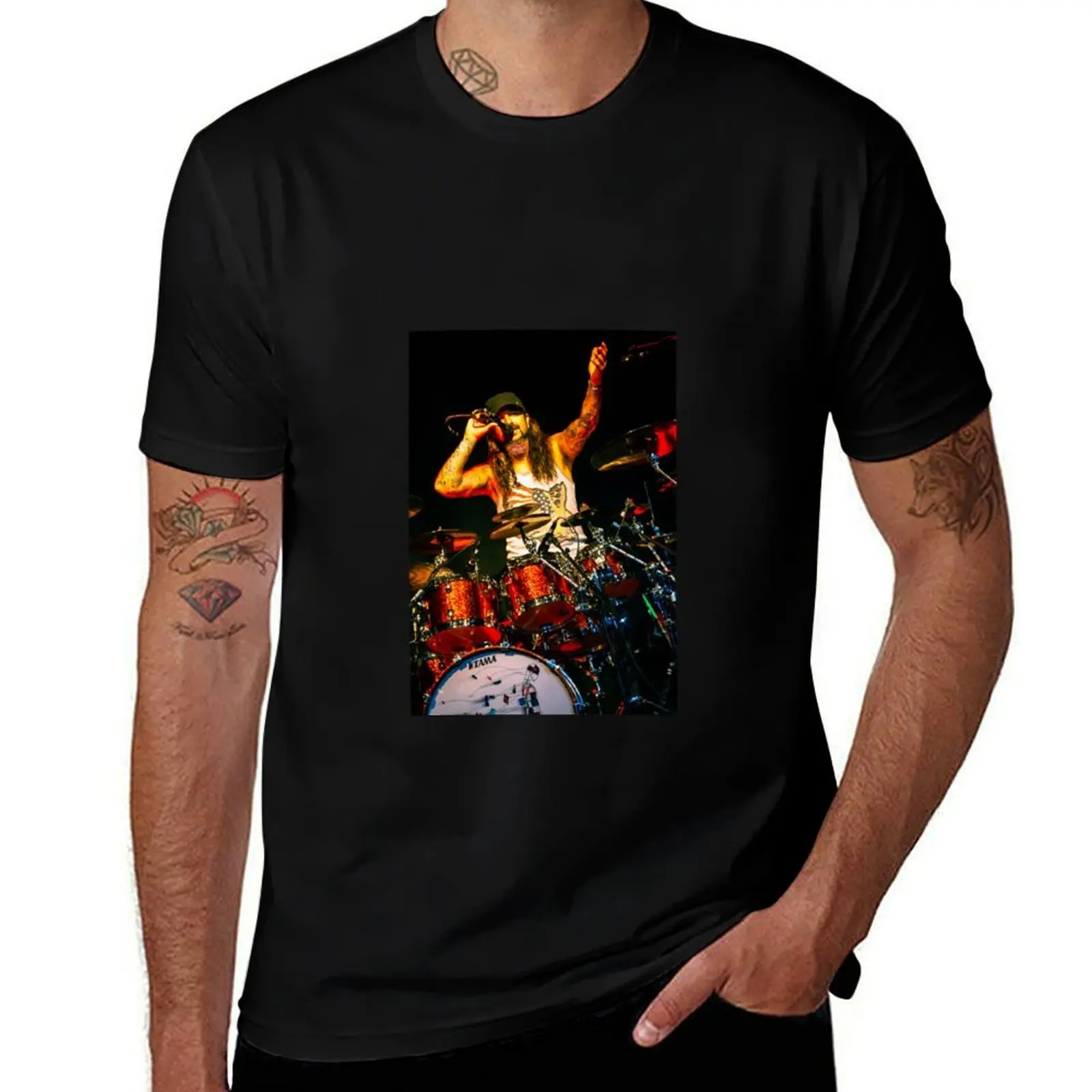 Mike Portnoy Dream Theater Drummer T-Shirt Classic Graphic Short Sleeve Top T-Shirt