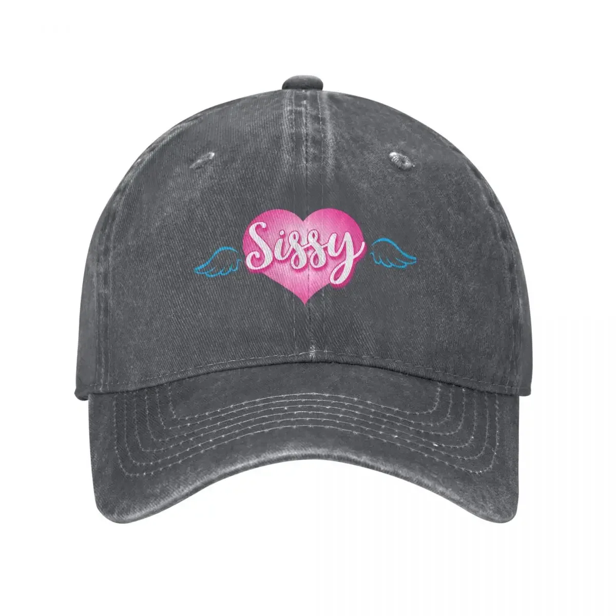 Sissy heart with angel wings Baseball Cap hiking hat Wild Ball Hat Women's Beach Outlet Men's