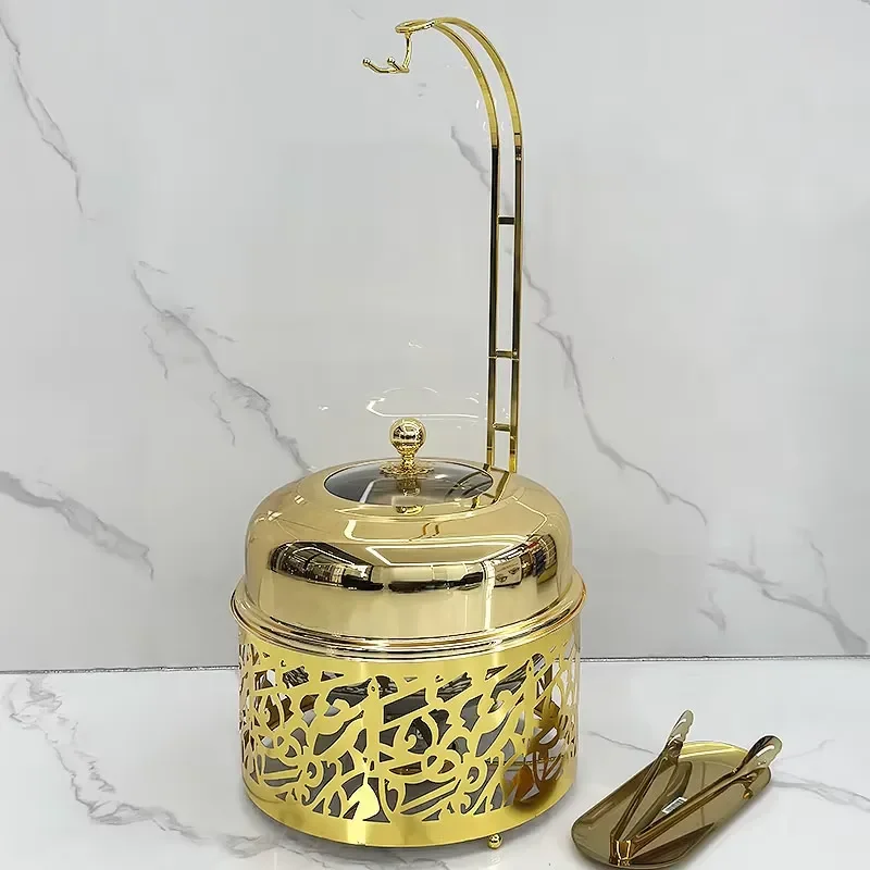 Stainless Steel Hanging Hot Pot Heater for Hotel Buffet Banquet Catering Equipment Food Warmer Supply Commercial Kitchen Use