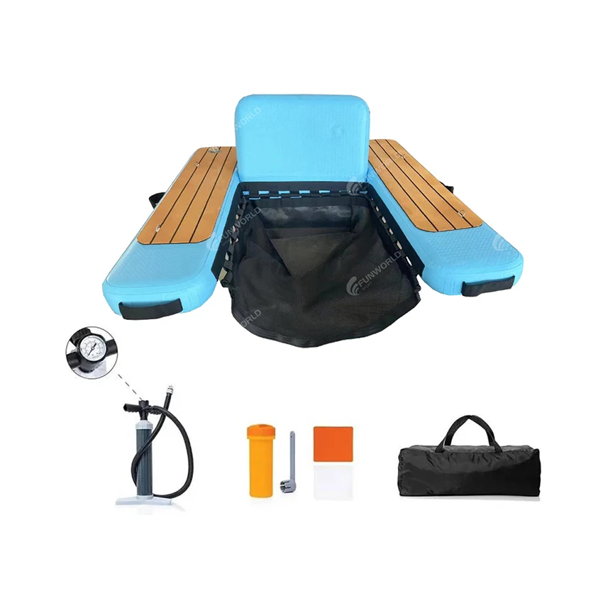 

For Inflate Floating Platform Fishing Dock Drop Stitch Sofa Swimming Lounge Chair