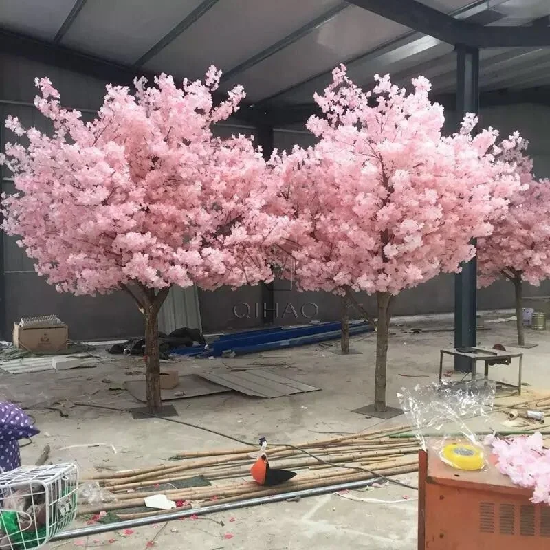 2026 Factory Price Artificial Cherry Tree Big Flower Tree for Outdoor Indoor Wedding Decoration Centerpiece Cherry Blossom Tree