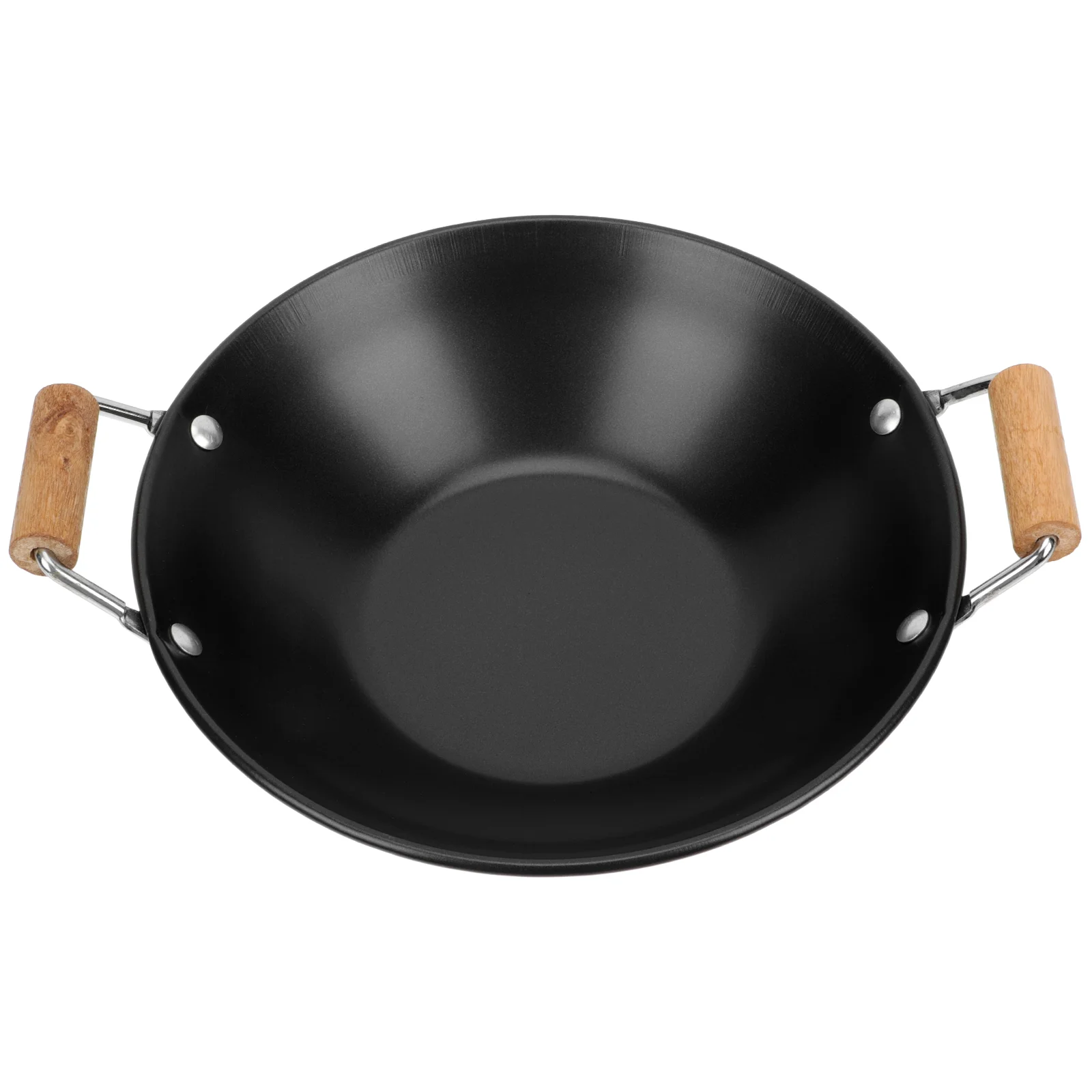 

Roasting Pan with Lid Anti-overflow Pot and Tripod Griddle Multi-purpose Black Double Ear Frying