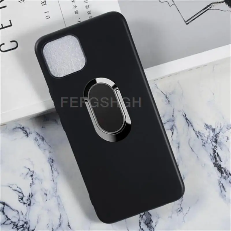 For Wiko T10 W-V673 WIKO T50 W-P861 Wiko T3 Back Ring Holder Bracket Phone Case Smartphone TPU Soft Silicone Cover