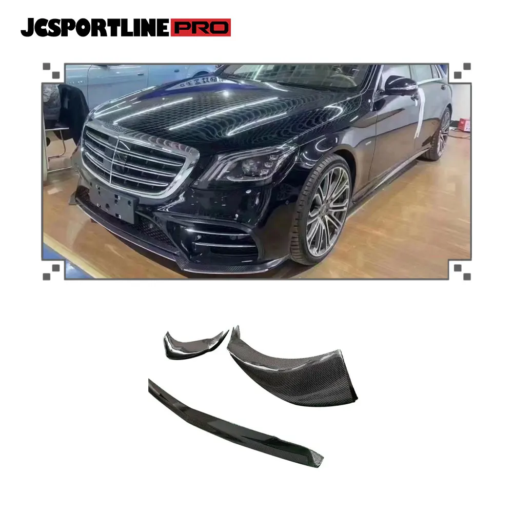 

Carbon Fiber Front Bumper Lip for Mercedes Benz W222 S450 Sport 2018-2022