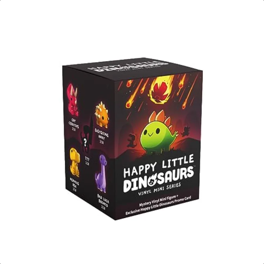 

TeeTurtle Happy Little Dinosaurs Vinyl Mini Figures Mystery Box Series Black
