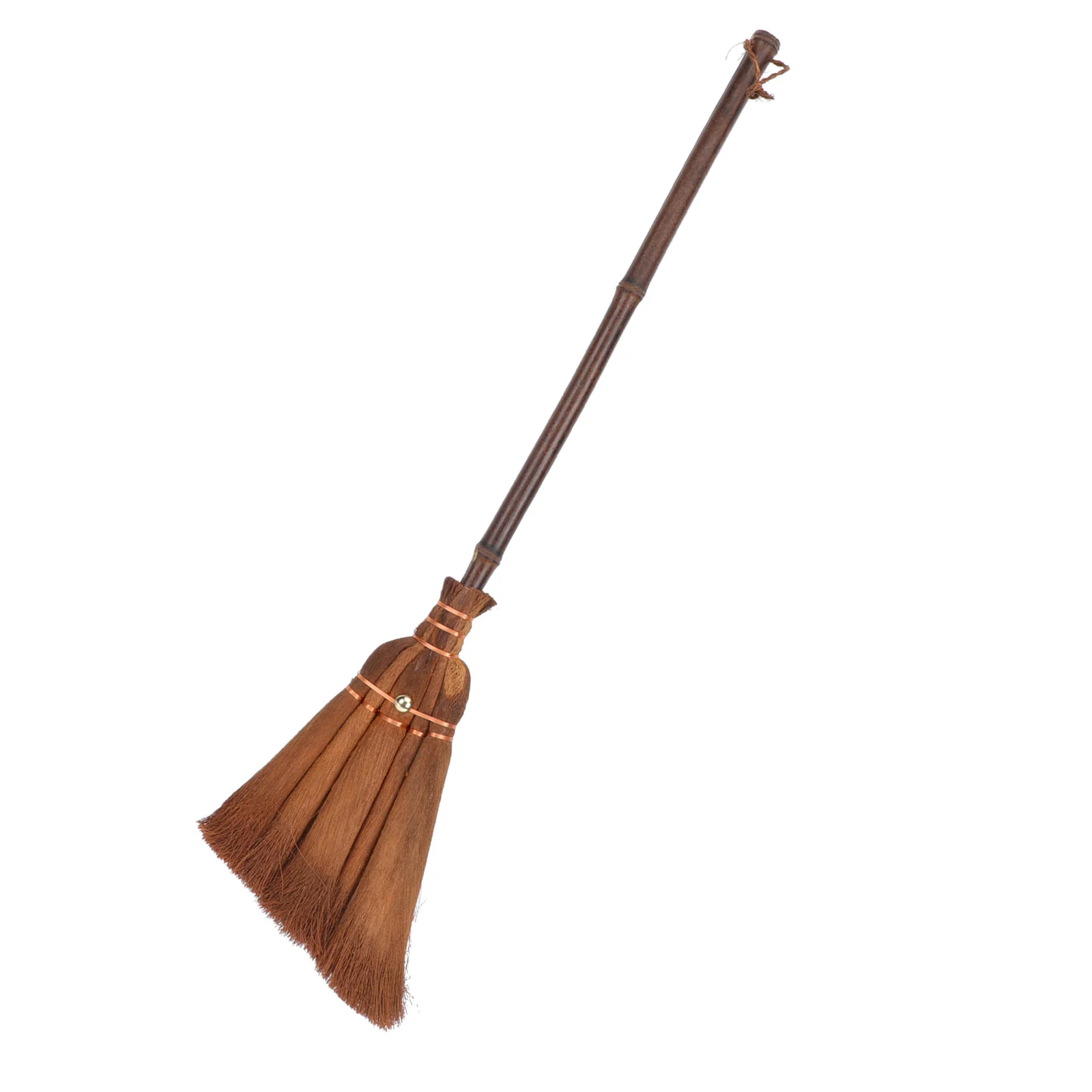 

1Pcs 's Small Cleaning Broom Lightweight Natural Palm Handmade Hanging Rope Convenient Home Floor Desktop Use Broom