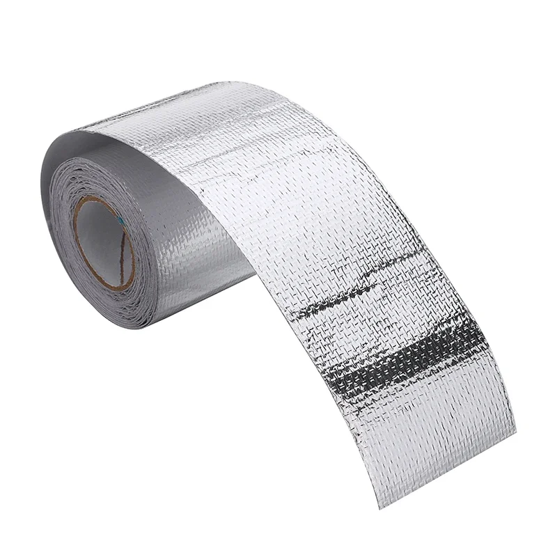 Motorcycle Exhaust Heat Wrap Fiberglass Thermal Insulation Tape Banana Cloth Heat Resistant Insulation Roll 5cm Width