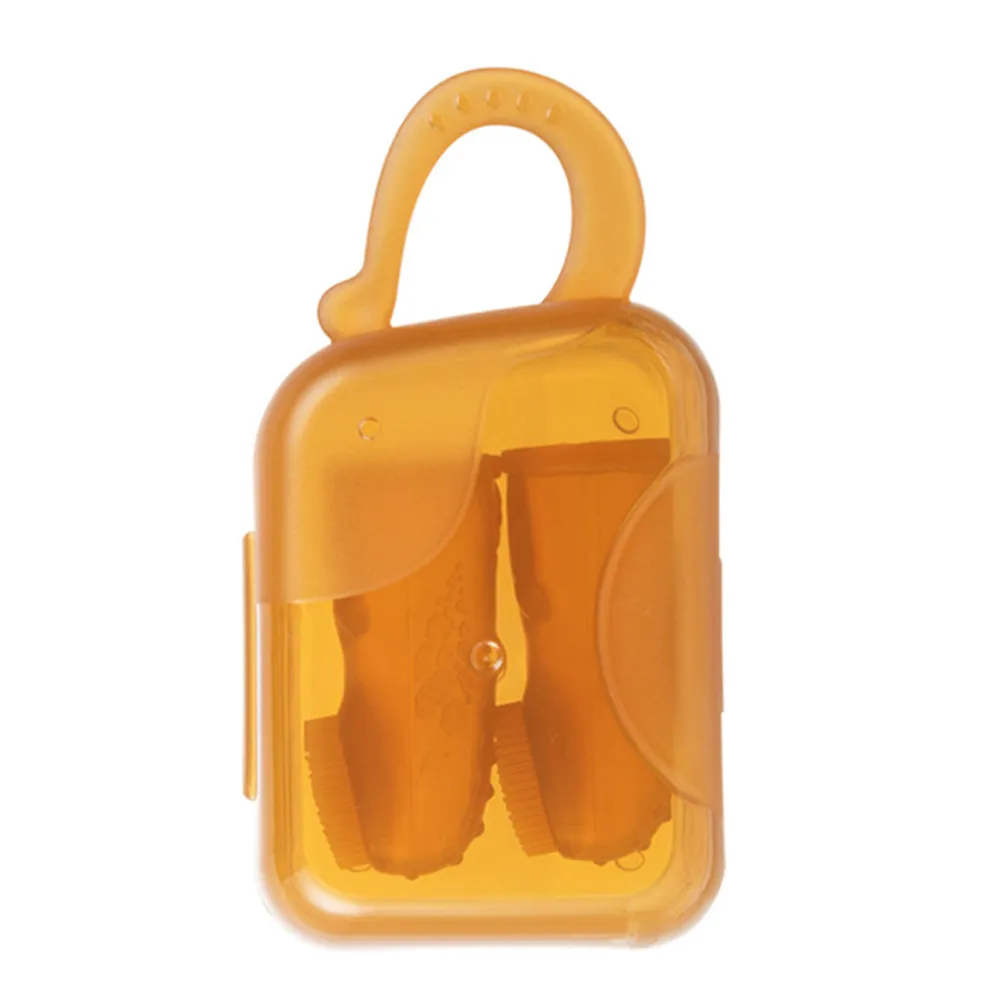 

1Set Toddler Finger Toothbrush Soft Flexible High-Temperature Resistant Silicone Baby Teeth Cleaner Oral Massager for Healthy