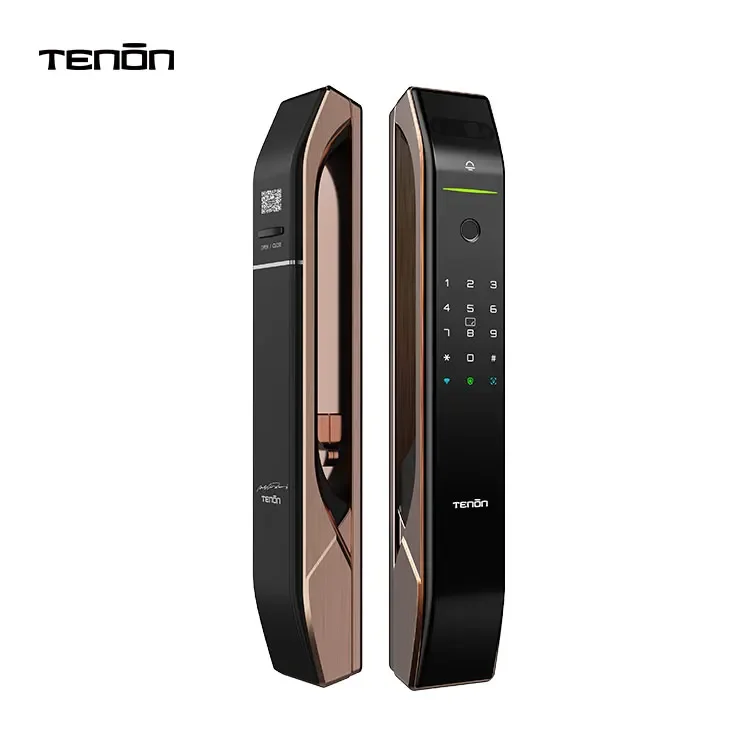 Tenon A7X EU Deadbolt Smart Password Keyless Lock Facial Recognition Fingerprint Rfid Door Lock Intelligent External