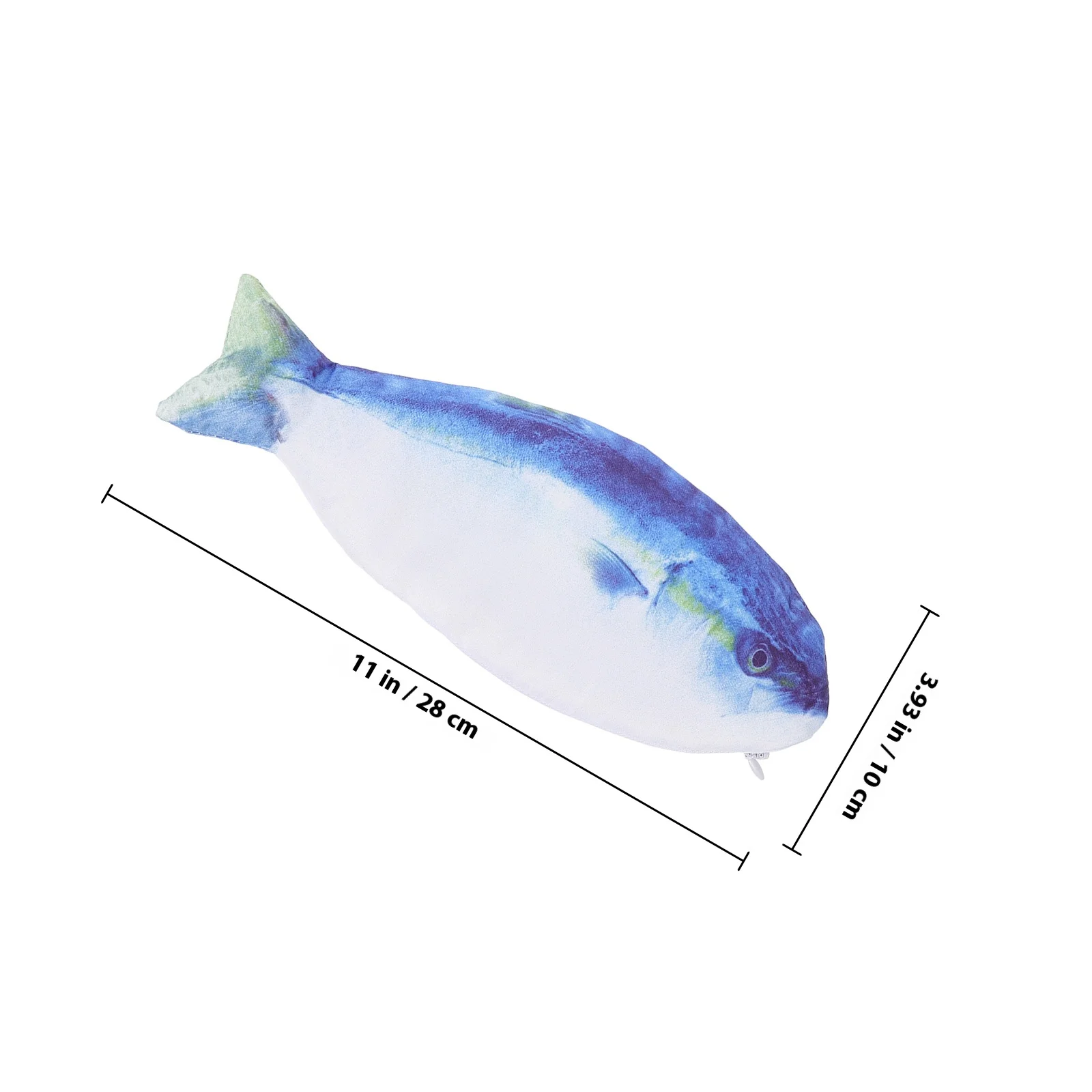 حقيبة أقلام رصاص على شكل سمكة، سعة كبيرة، منظم قرطاسية مضاد للتآكل، حقيبة فرشاة مكياج محمولة، حافظة أقلام كاواي، سحاب لطيف