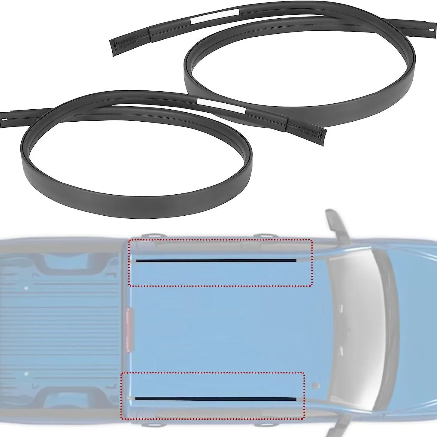 bande-d'etancheite-pour-moulage-de-toit-pour-toyota-tundra-crewmax-2008-–-2021-bandes-de-pluie-goutte-d'eau-gauche-et-droite-75551-0c060-75552-0c060