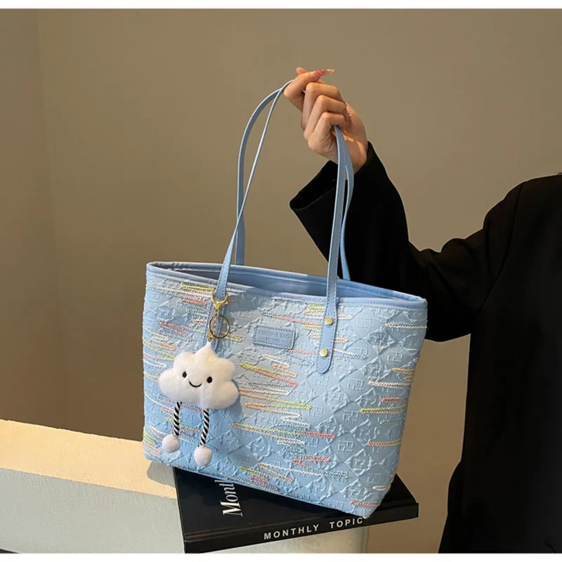 

Vintage Women Shoulder Tote Bag Hot Sales Messenger Bags Large Capacity Double Shoulder Bag Female Crossbody Totes Handbag