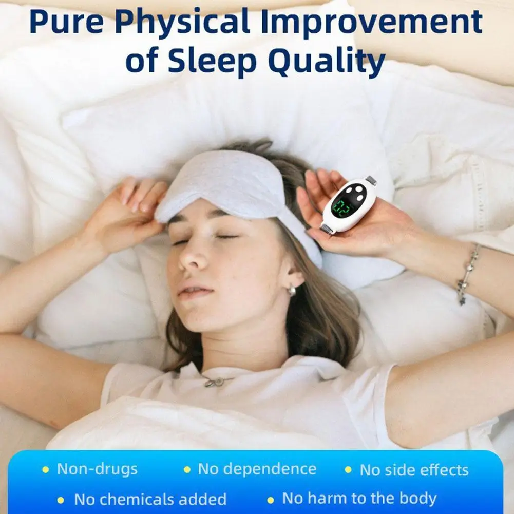 CES Handheld Sleep Aid Device 20 Levels EMS Pulse Insomnia Relief Machine Microcurrent Anxiety Relaxation Treatment Hypnosis