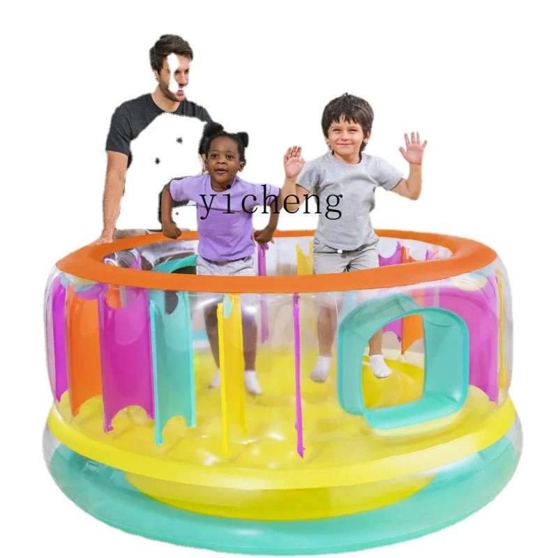 YY Children's Inflatable Castle Indoor Home Trampoline Kids Toy Trampoline