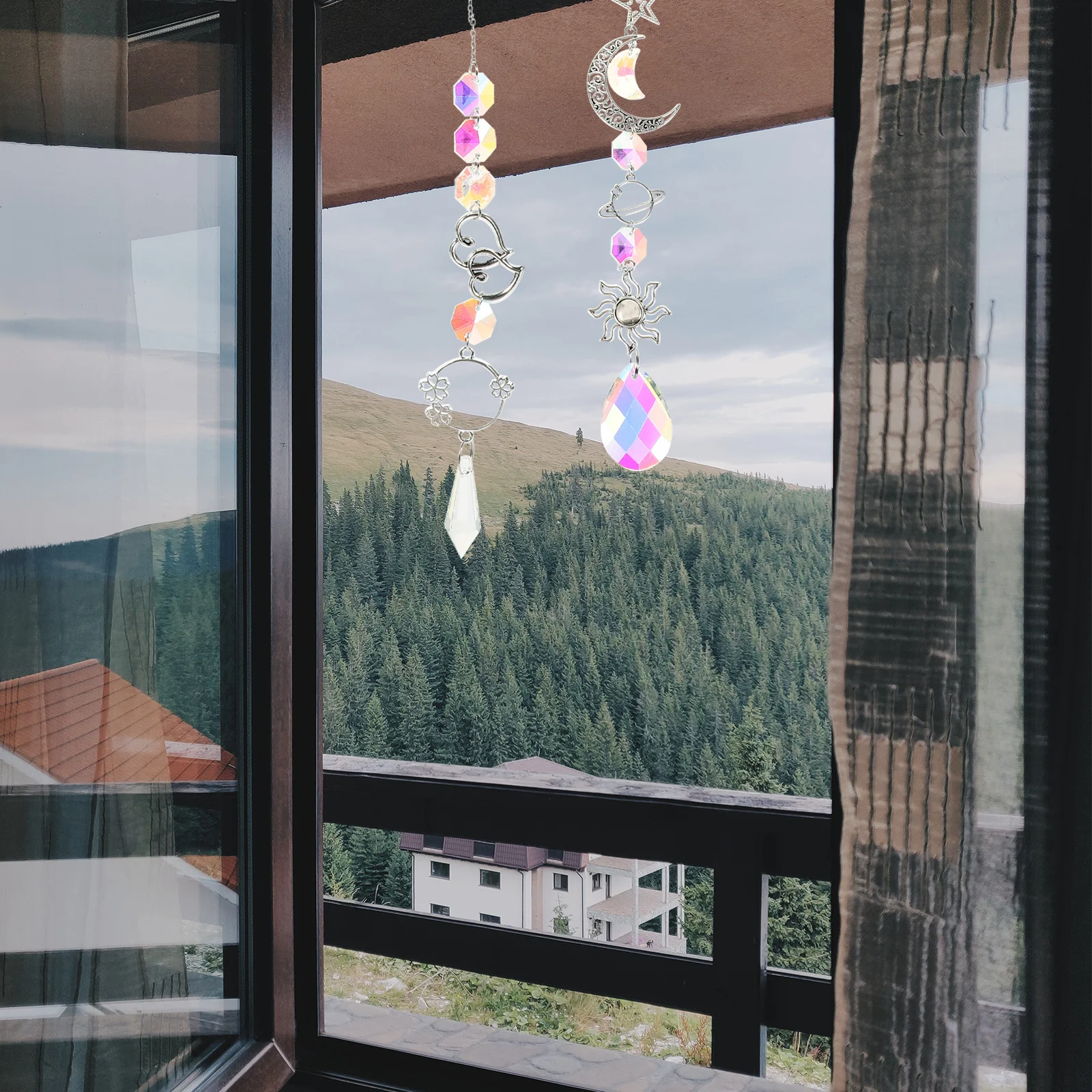 

3Pcs Crystal Lamp Pull Chain Decorative Pendant for Ceiling Extender Elegant Hanging Decoration Home Decor