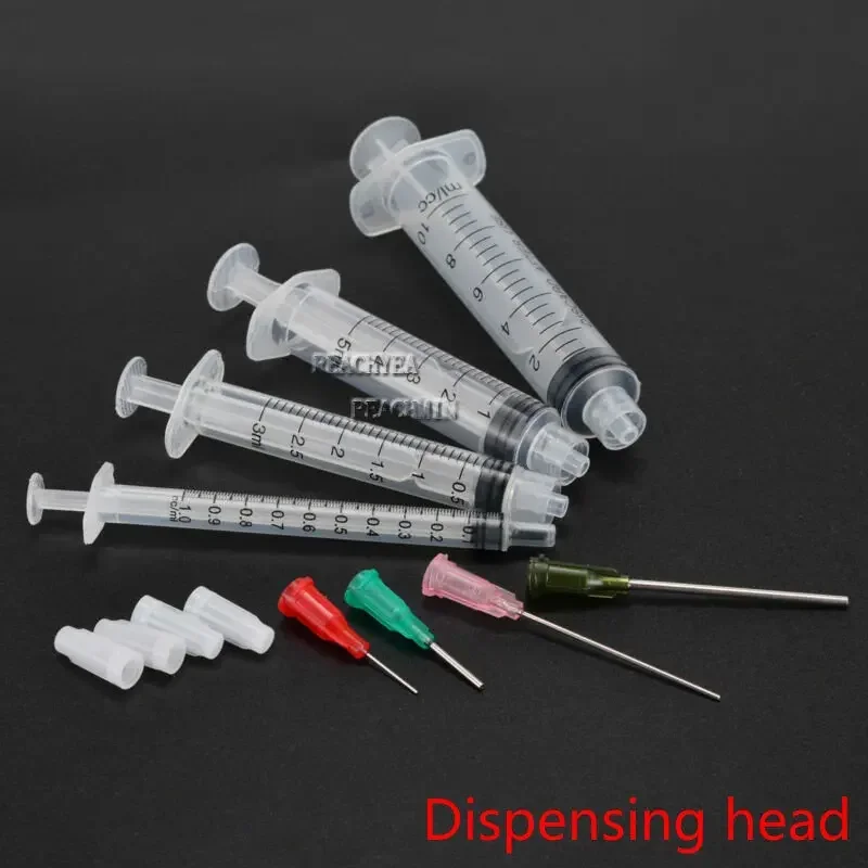 12pcs/set 1ml 3ml 5ml 10ml Syringes with 4pcs 14G-25G Blunt Tip Needles and Caps For Industrial Dispensing Syringe