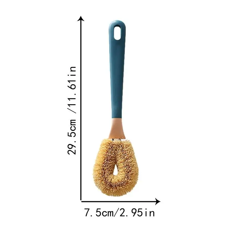 Cepillos de fregado para ollas, cepillo de cerdas rígidas, depurador de platos portátil para fregadero, ollas, sartenes, herramientas de limpieza de cocina