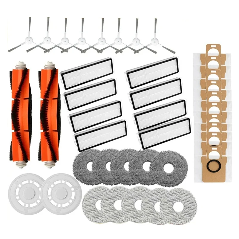 

For Xiaomi Mijia Omni 2 /C102CN Dreame S10+ Main Side Brush Hepa Filter Mop Pad Dust Bag Replacement Spare Parts