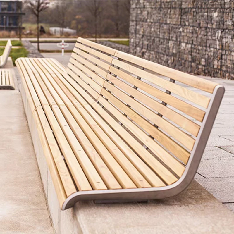 مقعد بارك كرسي خارجي مطهر على شكل خشب مقعد خارجي