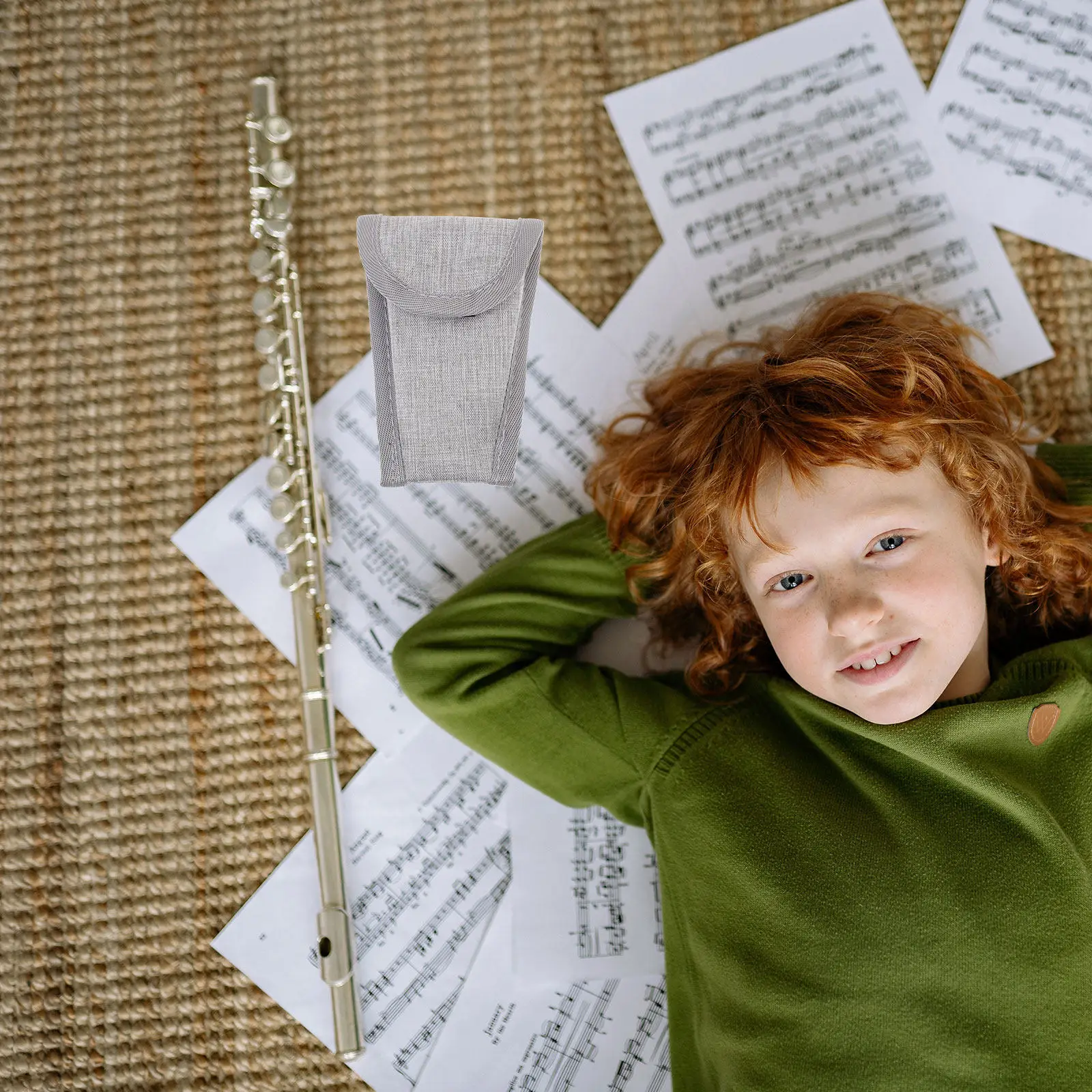 1 unidad de bolsa compacta y ligera para boquilla de flauta, saxofón, clarinete, llaves, lápiz labial e instrumentos de viento