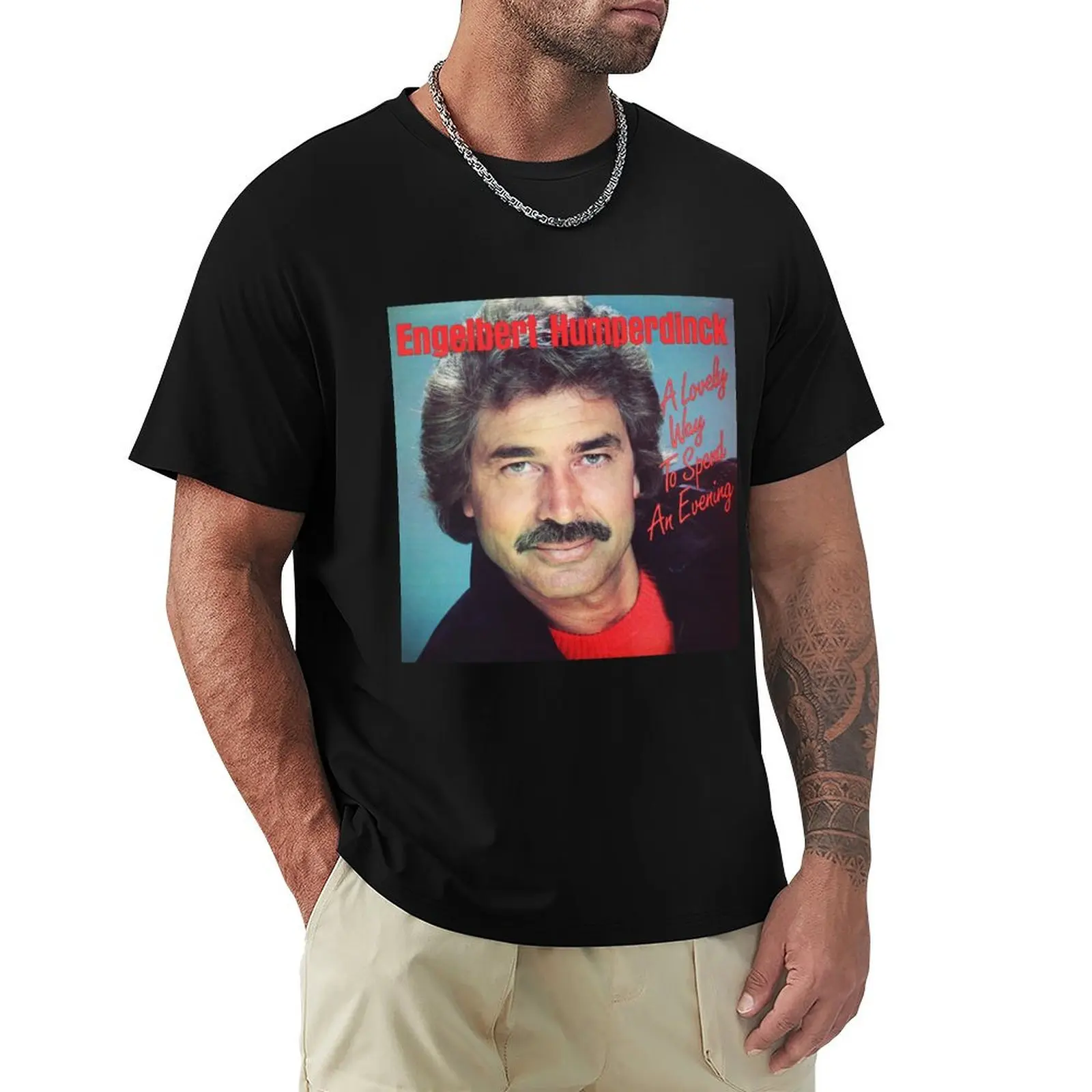 Engelbert Humperdinck a lovely way to spend an evening T-Shirt Abstract Pattern Print Top