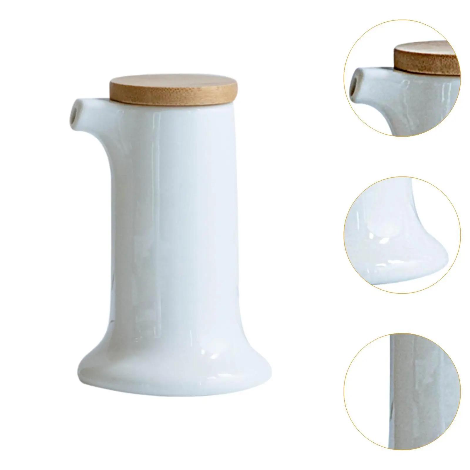 Contenedor de condimentos de cerámica, botella de aceite de cerámica, suministros de cocina, botella de salsa