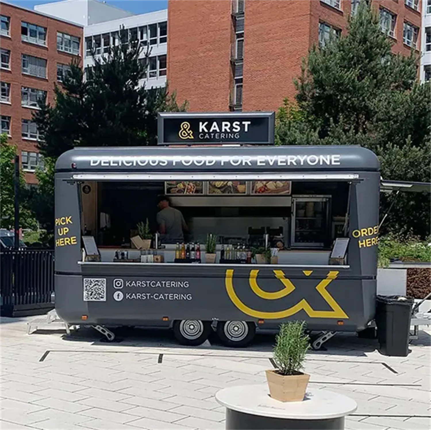 Usa Mobile Kitchen Airstream Food tTrailer Salad Coffee Bar Container Fast Food Van for Australia Ice Cream Cart Pizza Truck