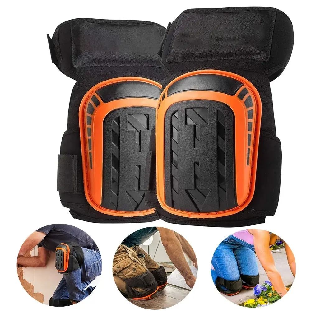 NEW Professional Heavy Duty EVA Foam Padding Knee Pads with Comfortable Gel Cushion and Adjustable Straps for Working, Gardning