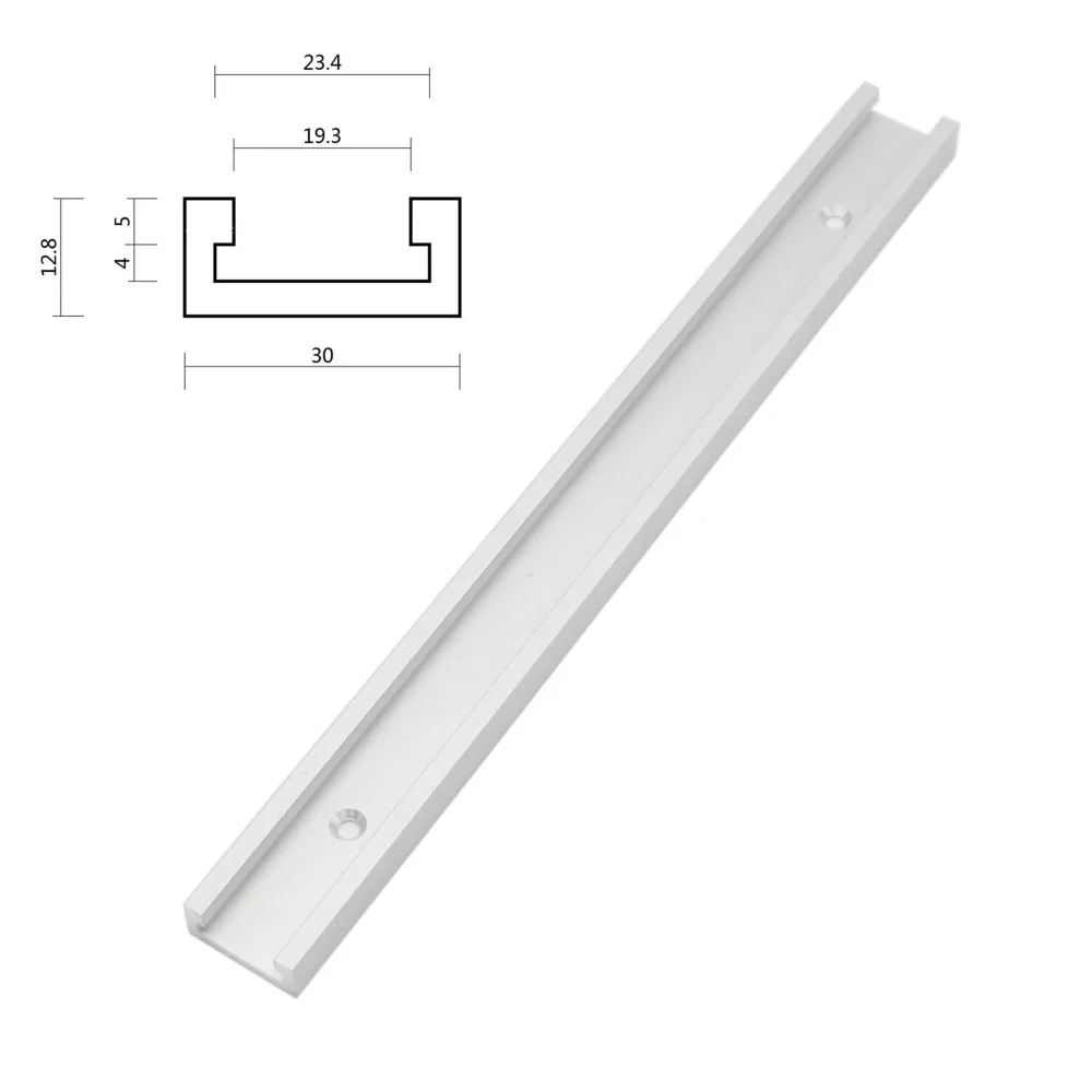 1Piece 30CM T-Tracks Guide Rail Woodworking T-Slot Sliding Groove Limit Rail Jig Woodworking Tool