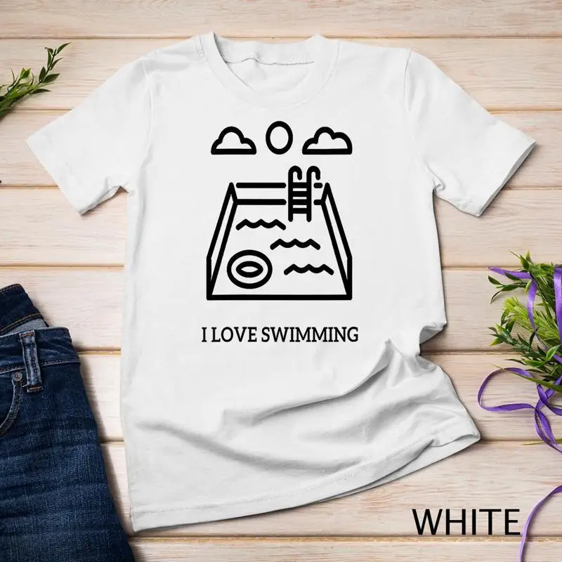 

I Love Swimming T Shirt Unisex T shirt