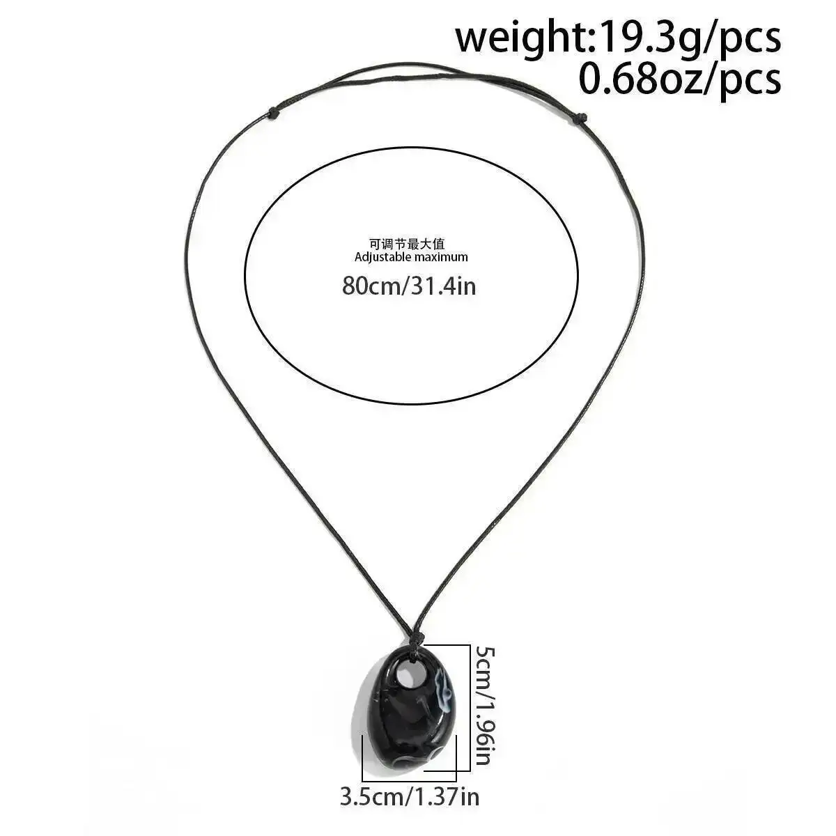 Lacteo 4 colori moda semplice irregolare collana con pendente in resina rossa per le donne 2025 nuovo punk unico catene lunghe collane gioielli