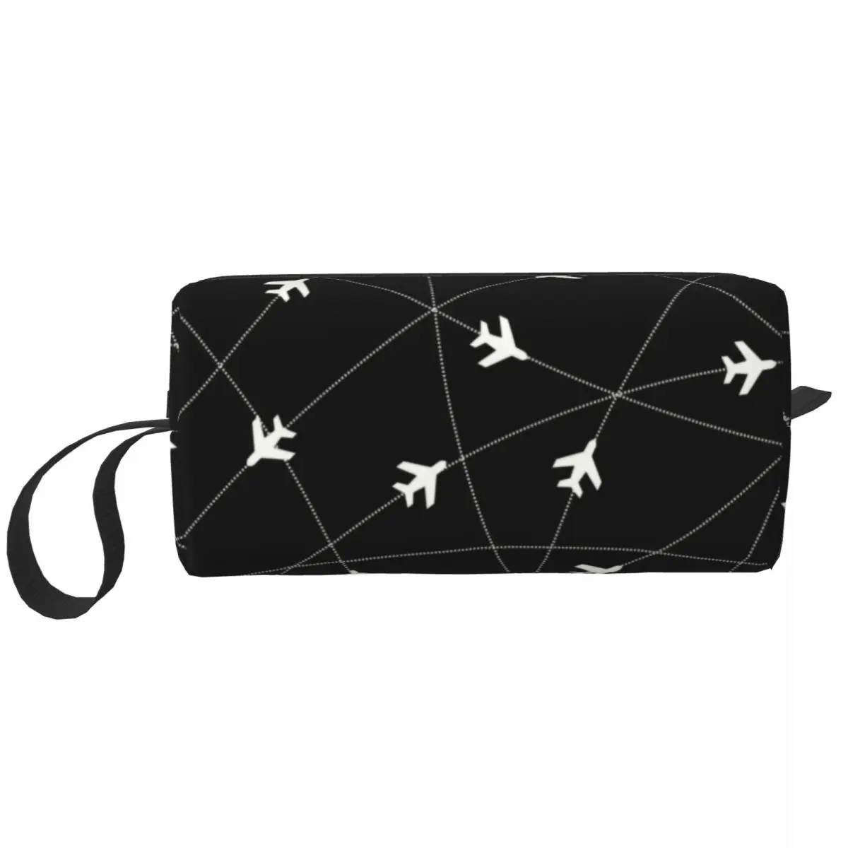 Travel Air Traffic Controllers Toiletry Bag Fighter Pilot Aircraft Cosmetic Makeup Organizer Women Beauty Storage Dopp Kit Box